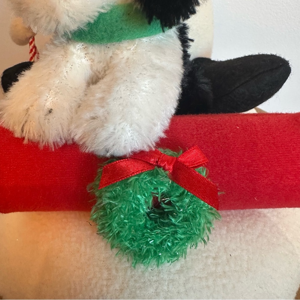SOLD- Hallmark Jingle Pals Animated Singing Snowman Sleigh Ride Christmas Plush - Picture 7 of 16